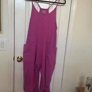 FP Movement by Free People Magenta Hot Shot Onesie
